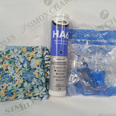 LOT OF APPROXIMATELY 10 ASSORTED HOUSEHOLD ITEMS TO INCLUDE BONDIT MARINE GRADE RTV SILICONE SEALANT, FLEXICARE MAXINEB NEBULISER AND ACCESSORIES, ETC