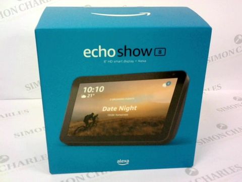 BOXED ECHO SHOW 8 8" HD SMART DISPLAY + ALEXA