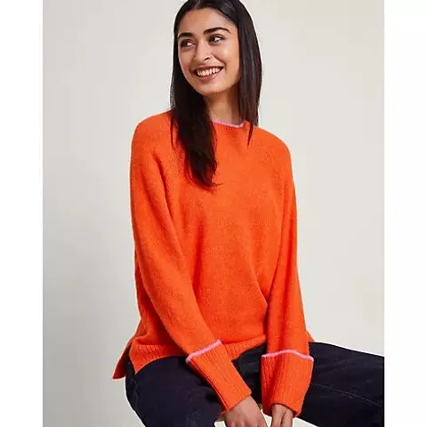 MONSOON OTI OVERSIZED JUMPER- ORANGE XL