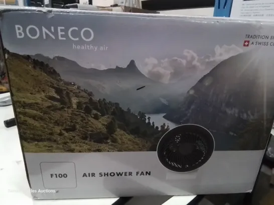 BOXED BONECO F100 DESKTOP AIR SHOWER FAN, WITH INSTRUCTIONS