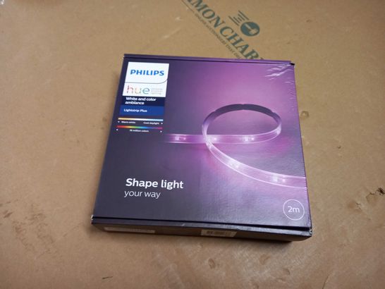 BOXED PHILLIPS HUE WHITE AND COLOUR AMBIANCE LIGHT STRIP PLUS - 2M