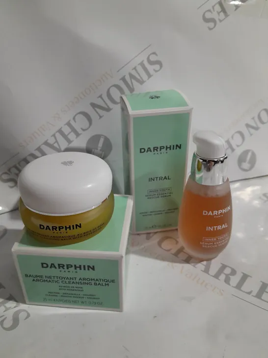 boxed Darphin cleansing balm & rescue serum 