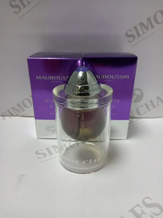 LOT OF 2 X 40ML MAUBOUSSIN HISTOIRE D' EAU AMETHYSTE BY MAUBOUSSIN FOR WOMEN EAU DE TOILETTE SPRAY