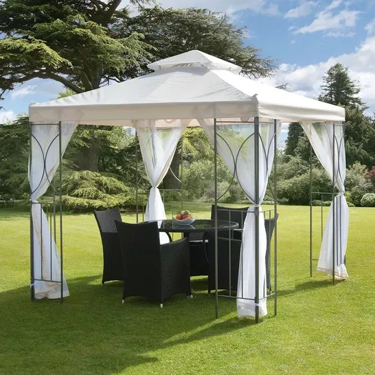 BOXED 2.5M × 2.5M PERMANENT GAZEBO 