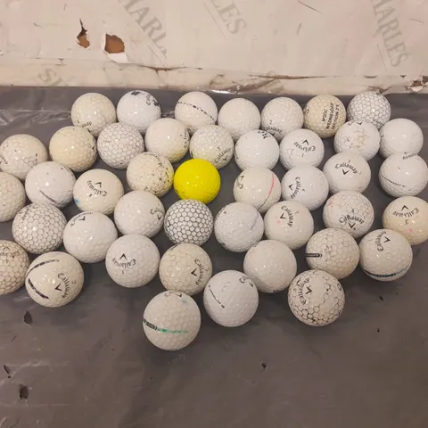 APPROXIMATELY 35 ASSORTED GOLF BALLS