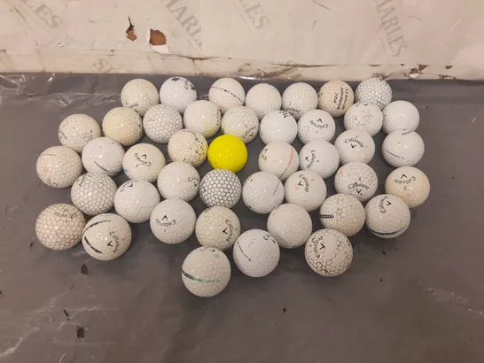 APPROXIMATELY 35 ASSORTED GOLF BALLS