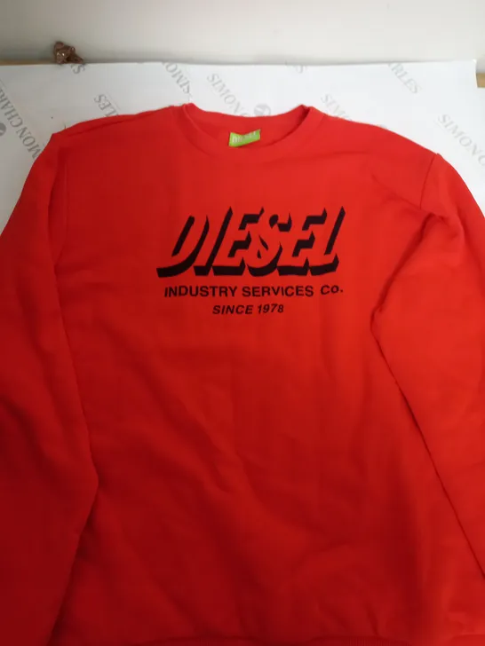 DIESEL ORANGE LOGO TSHIRT-SIZE UNSPECIFIED 