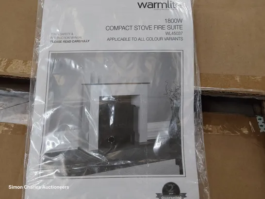 BOXED WARMLITE 1800W COMPACT ELECTRIC STOVE FIRE SUITE