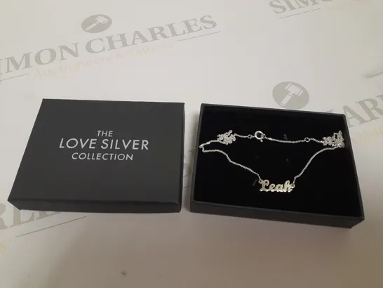 THE LOVE SILVER COLLECTION PERSONALISED SILVER NECKLACE