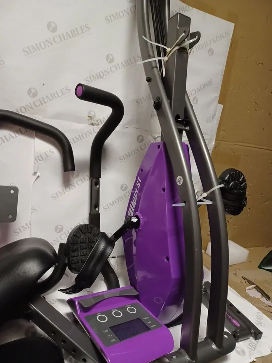 BOXED FITQUEST FLEX EXPRESS EXERCISE BIKE, PURPLE [COLLECTION ONLY]