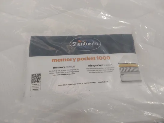 BAGGED SILENTNIGHT MEMORY POCKET 1000 DOUBLE 4'6" MATTRESS 