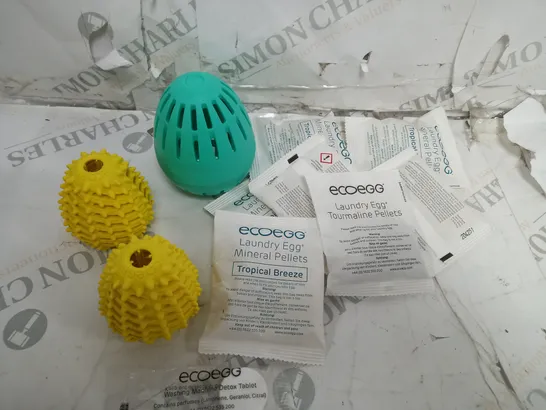 ECOEGG 750 WASHES LAUNDRY EGG KIT WITH DRYER EGGS & DETOX TABLETS - TROPICAL