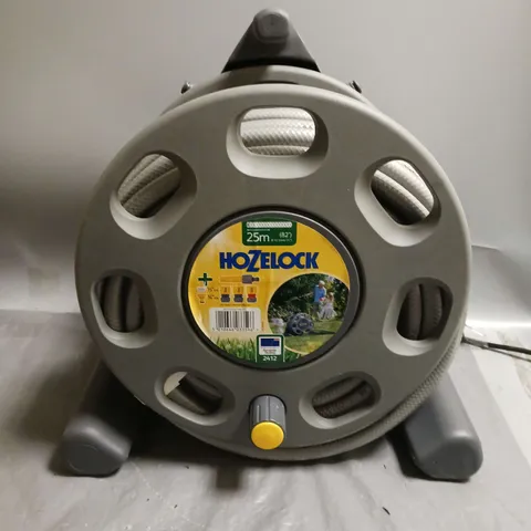 HOZELOCK COMPACT HOSE REEL WITH 25M HOSE IN GREY