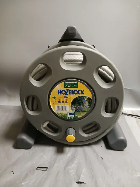 HOZELOCK COMPACT HOSE REEL WITH 25M HOSE IN GREY