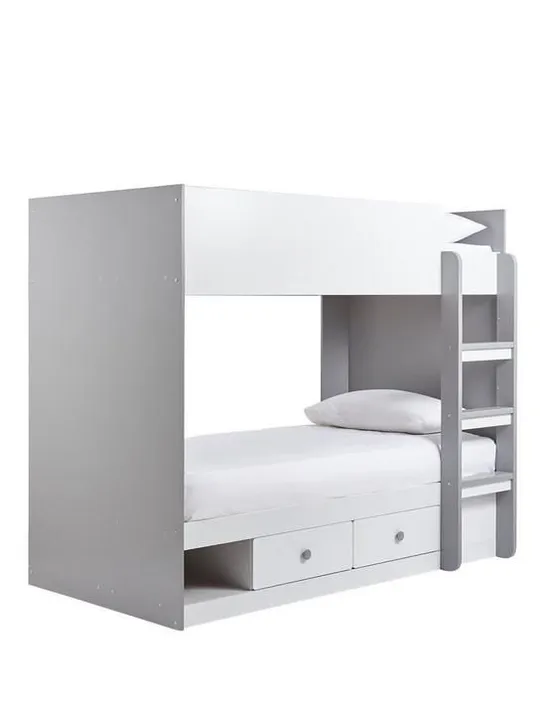 BOXED PEYTON BUNK BED GREY (3 BOXES)