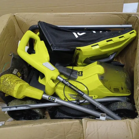 RYOBI 18V ONE+ CORDLESS 33CM LAWNMOWER AND TRIMMER