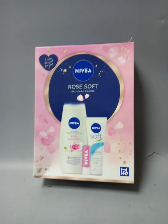 BOXED NIVEA ROSE SOFT SKINCARE REGIME