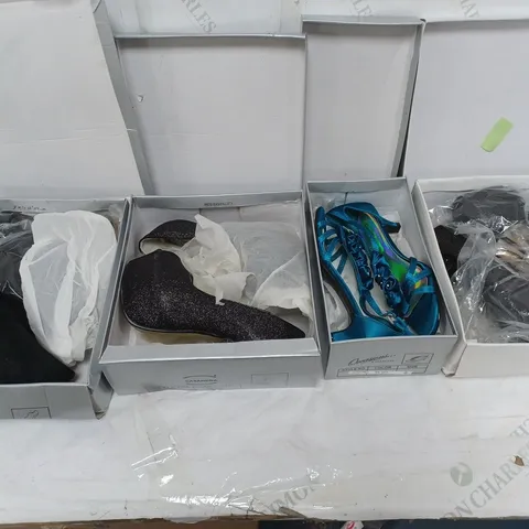 LARGE BOX OF ASSORTED BOXED SHOES TO INCLUDE BOOTS AND HEELS ETC.