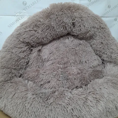 BEIGE LARGE DOG BED