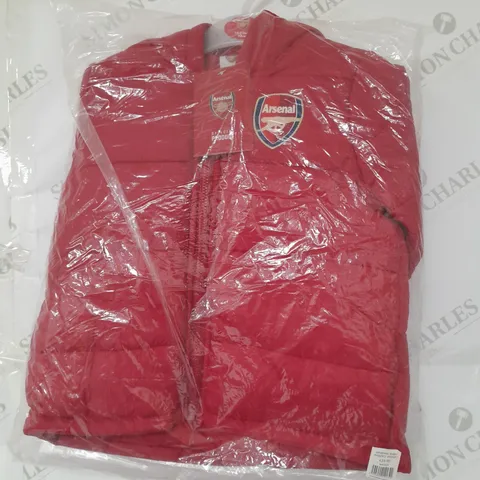 ARSENAL OFFICIAL PADDED BABY JACKET IN RED SIZE 18-23MNTS