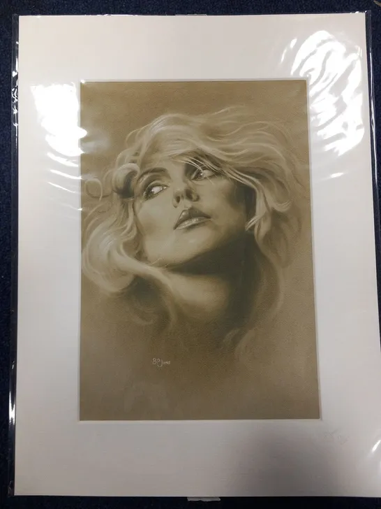 B.P JONES DEBBIE HARRY SIGNED PRINT #12/500