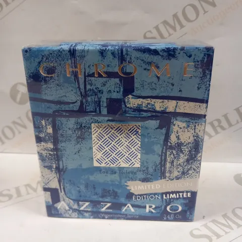 BOXED AND SEALED CHROME EAU DE TOILETTE LIMITED EDITION AZZARO 100ML