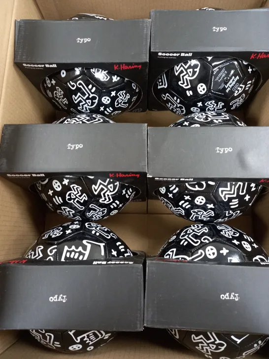 BOX OF 6 KEITH HARING - BALLS BY TYPO