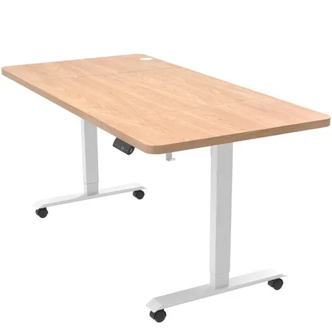 A BOXED ALLESON ADJUSTABLE METAL BASE STANDING DESK (2 BOXES)