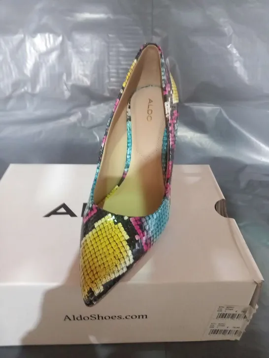 BOXED ALDO SOPHY MULTI LEATHER LADIES SIZE 3