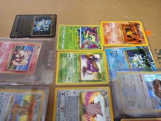 LOT OF 16 ASSORTED POKEMON CARDS TO INCLUDE DRAGONITE 4/62 & METAL BLASTOISE 2/102