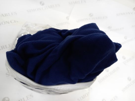 COZEE HOME FLEECE FITTED SHEET - DOUBLE, NAVY BLUE