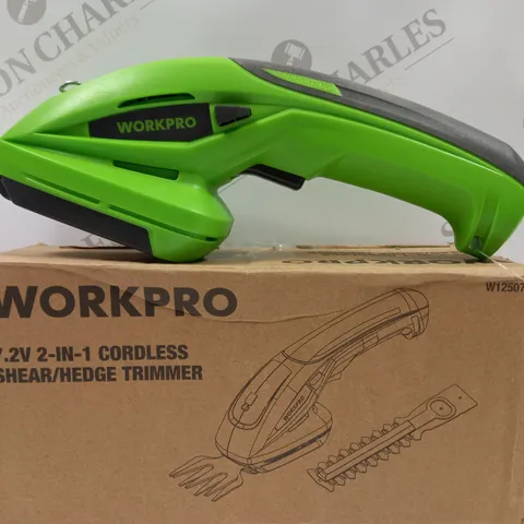 BOXED WORKPRO CORDLESS SHEAR/HEDGE TRIMMER 