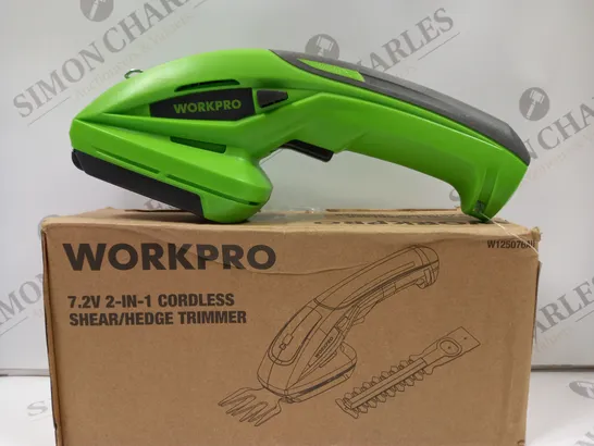 BOXED WORKPRO CORDLESS SHEAR/HEDGE TRIMMER 