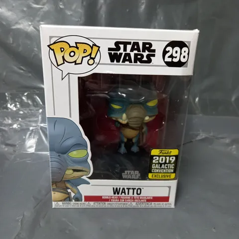 BOXED FUNKO POP! STAR WARS "WATTO" BOBBLE-HEAD FIGURE