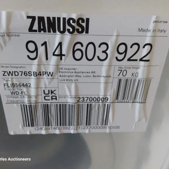 ZANUSSI FREESTANDING WASHER/DRYER 7/4Kg WHITE Model ZWC76SB4PW RRP £639