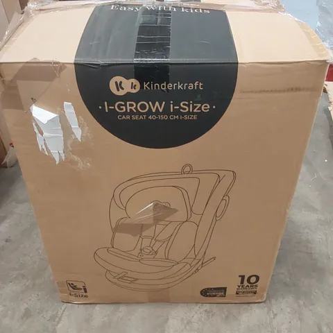 BOXED KINDERKRAFT I-GROW I-SIZE CAR SEAT 