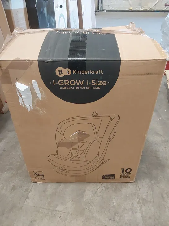 BOXED KINDERKRAFT I-GROW I-SIZE CAR SEAT 