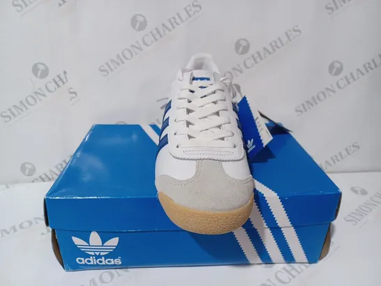 ADIDAS ROM WHITE TRAINERS - UK 10