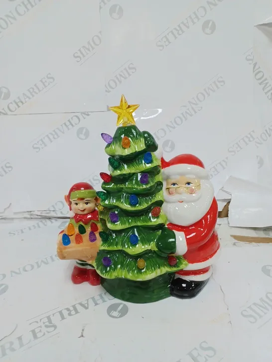 MR CHRISTMAS NOSTALGIC TREE WITH SANTA & ELF