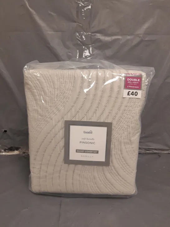 BAGGED DUNELM DUVET COVER SET - DOUBLE 