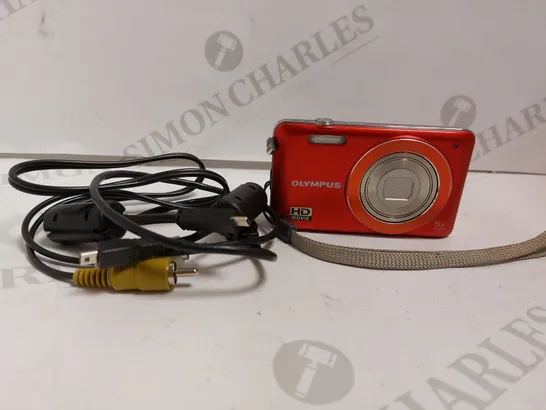 OLYMPUS VG-120 DIGITAL CAMERA - RED 