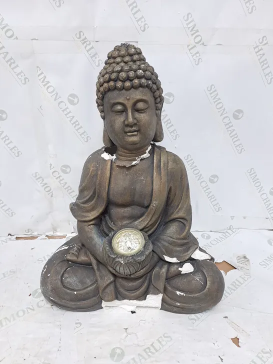 OUTLET MY GARDEN STORIES SOLAR BUDDHA STATUE