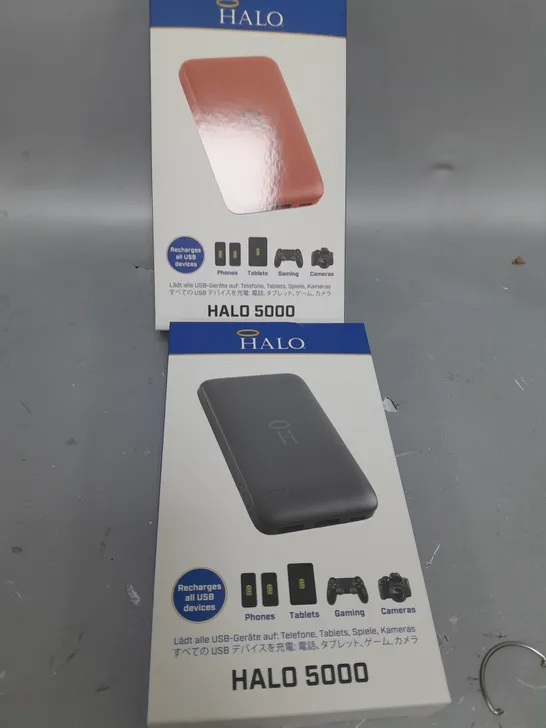 BOXED HALO 5000MAH PORTABLE CHARGERS