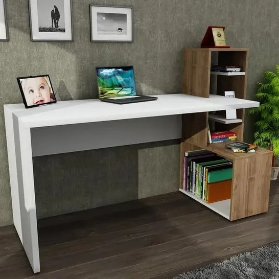 BOXED WHITE FINISH  SIDE DESK