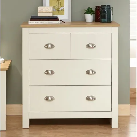 BOXED GIA 4 DRAWER 79CM WIDE CHEST OF DRAWERS