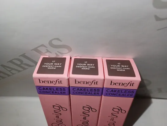 LOT OF APPROX 20 X 5ML BENEFIT COSMETICS BOI-ING CAKELESS FULL COVERAGE LIQUID CONCEALER - #17 YOUR WAY DEEPEST-DARK WARM