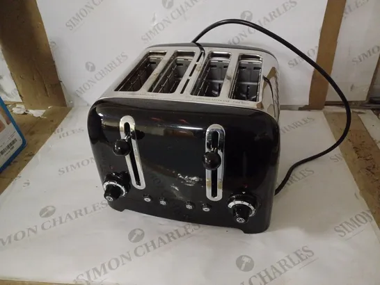 DUALIT 46205 4 SLOT LITE TOASTER IN BLACK FINISH