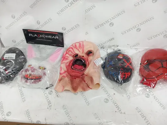 SIX ASSORTED HORROR MASKS