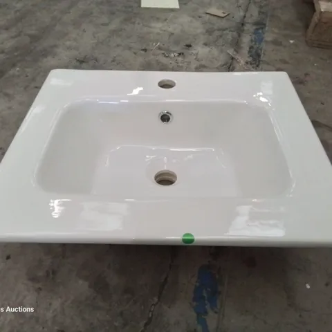 BOXED CANELLI CERAMIC SINGKE TAP VANITY BASIN WHITE 500 × 400mm