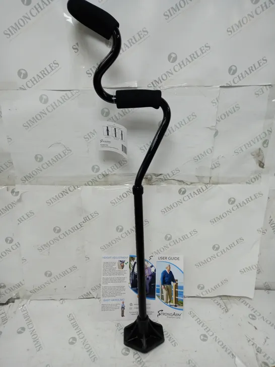 STRONG ARM COMFORT CANE WITH STANDING BASE 